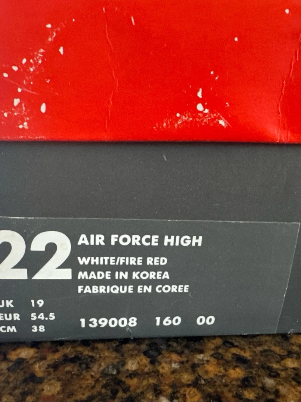 Vintage Nike Air Force High, Size 22